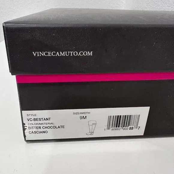 Vince Camuto "Bestant" Leather Tall Brown Boots (NiB) - Picture 5 of 8